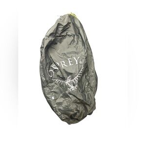 Osprey Olive Green Backpack Cover-Zippered Bag in Olive green with neon yellow